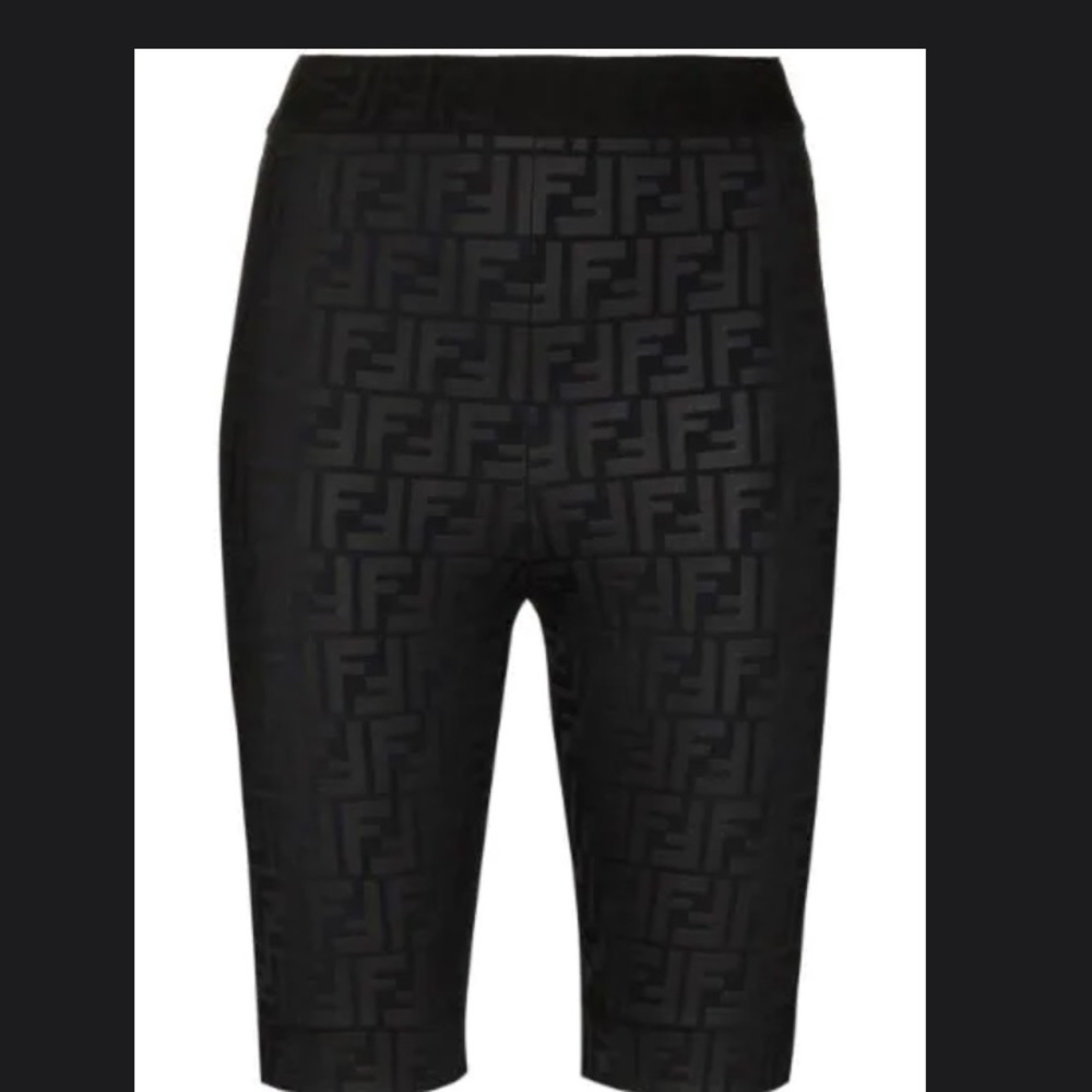 Black fendi shorts